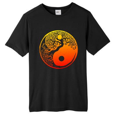 Yin Yang Bonsai Tree Japanese Cute Gift Golden Sun Buddhist Zen Tall Fusion ChromaSoft Performance T-Shirt