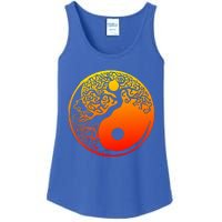 Yin Yang Bonsai Tree Japanese Cute Gift Golden Sun Buddhist Zen Ladies Essential Tank