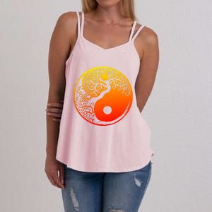 Yin Yang Bonsai Tree Japanese Cute Gift Golden Sun Buddhist Zen Women's Strappy Tank