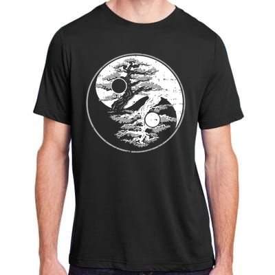 Yin Yang Bonsai Tree Spiritual Enso Circle Yoga Gift Idea Funny Gift Adult ChromaSoft Performance T-Shirt