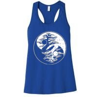 Yin Yang Bonsai Tree Spiritual Enso Circle Yoga Gift Idea Funny Gift Women's Racerback Tank