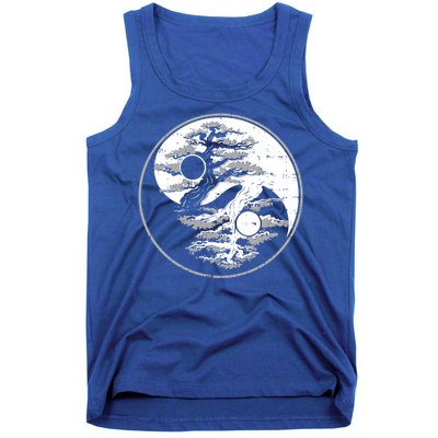 Yin Yang Bonsai Tree Spiritual Enso Circle Yoga Gift Idea Funny Gift Tank Top