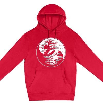 Yin Yang Bonsai Tree Spiritual Enso Circle Yoga Gift Idea Funny Gift Premium Pullover Hoodie