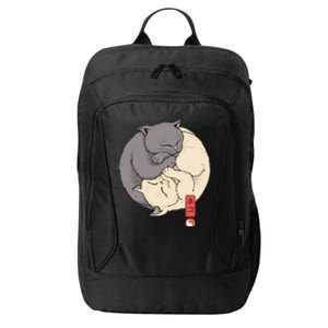 Yin Yang Cats City Backpack