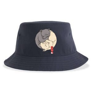 Yin Yang Cats Sustainable Bucket Hat