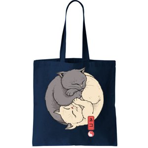 Yin Yang Cats Tote Bag