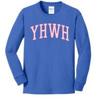 Yhwh Yahweh Christian N Preppy Aesthetic Funny Gift Kids Long Sleeve Shirt