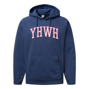 Yhwh Yahweh Christian N Preppy Aesthetic Funny Gift Performance Fleece Hoodie