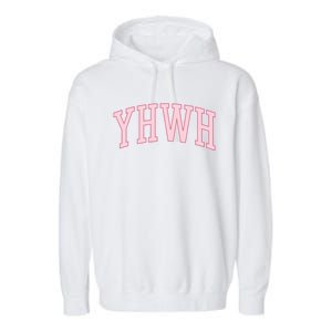 Yhwh Yahweh Christian N Preppy Aesthetic Funny Gift Garment-Dyed Fleece Hoodie