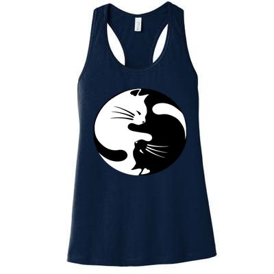 Ying Yang Cat Essential Women's Racerback Tank