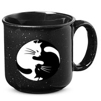 Ying Yang Cat 15oz Campfire Ceramic Mug