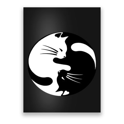 Ying Yang Cat Poster