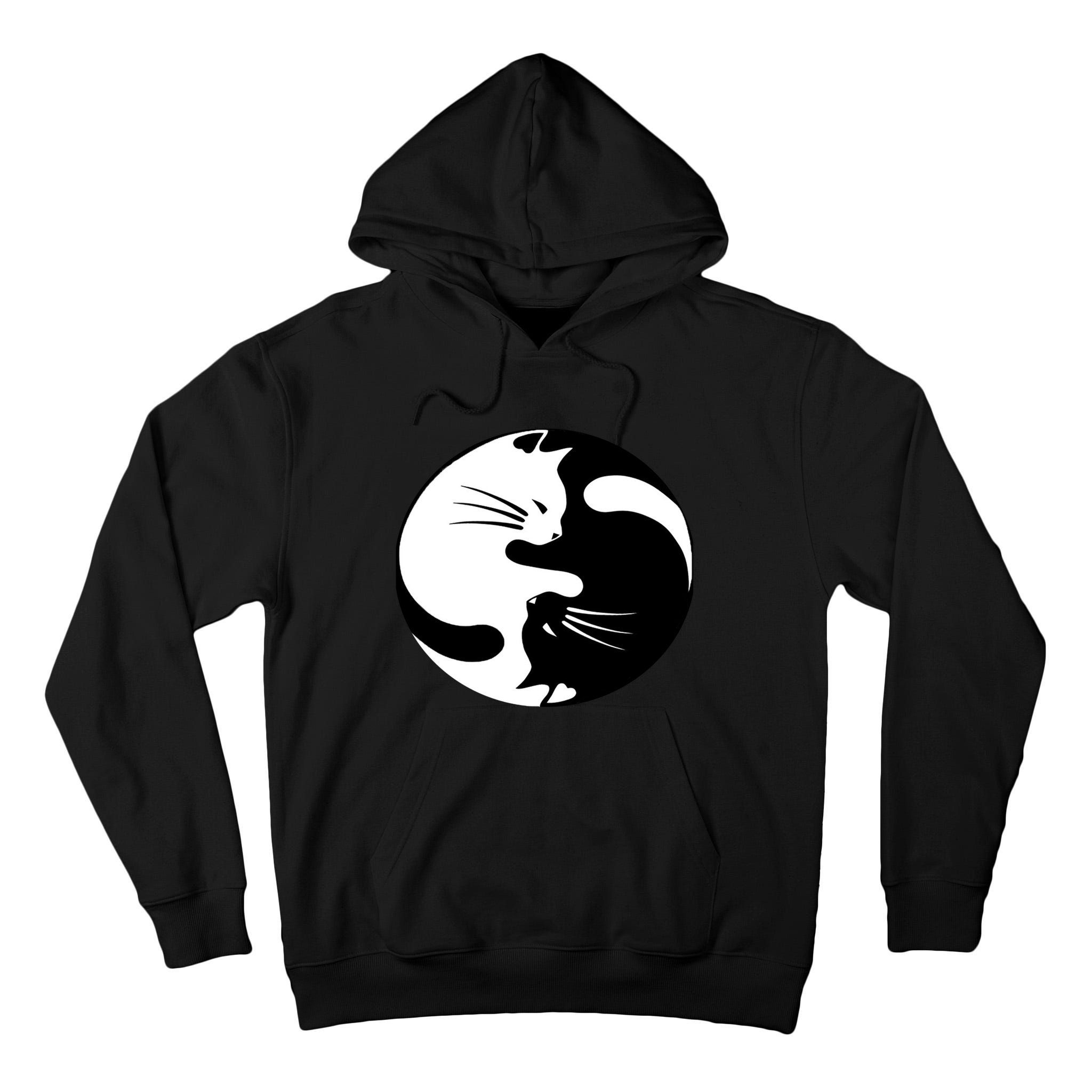 Ying Yang Cat Tall Hoodie