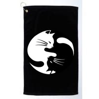 Ying Yang Cat Golf Towel