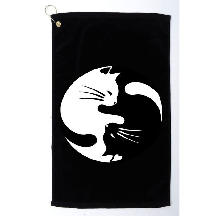 Ying Yang Cat Golf Towel