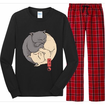 Yin Yang Cats Long Sleeve Pajama Set