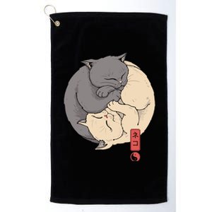 Yin Yang Cats Platinum Collection Golf Towel