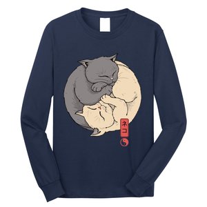 Yin Yang Cats Long Sleeve Shirt