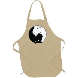 Yin Yang Capybaras Full-Length Apron With Pockets