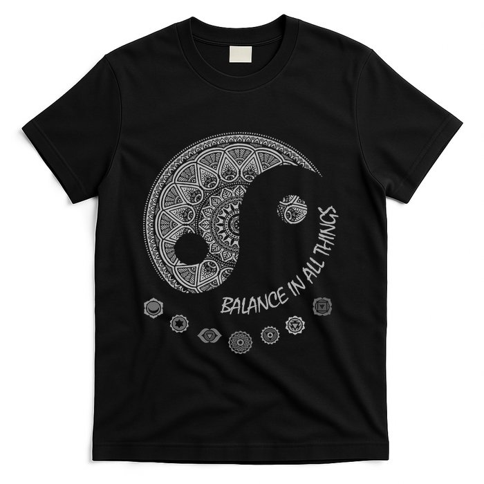 Ying Yang Chakra Spirit Spiritual Balance Mind T-Shirt