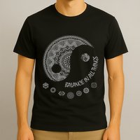 Ying Yang Chakra Spirit Spiritual Balance Mind T-Shirt