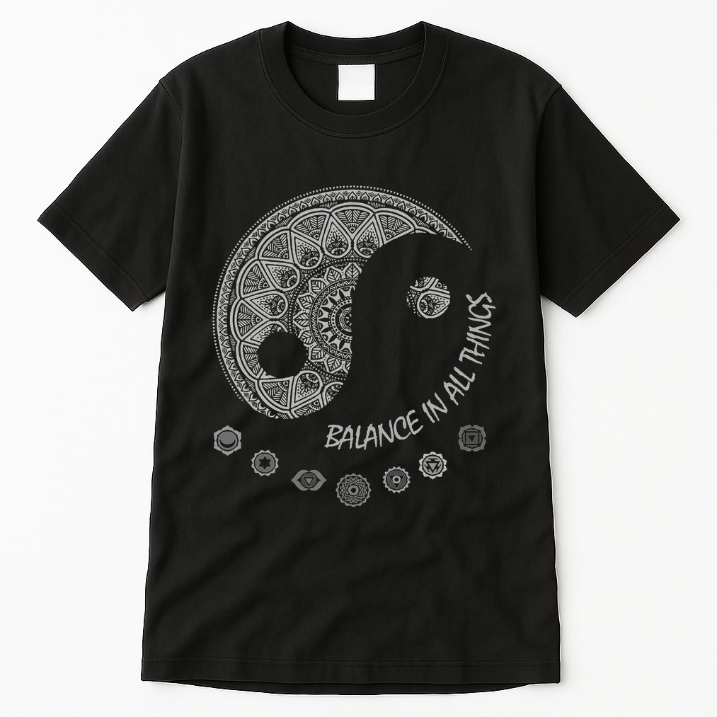 Ying Yang Chakra Spirit Spiritual Balance Mind Tall T-Shirt