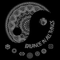 Ying Yang Chakra Spirit Spiritual Balance Mind 16 in Basic Backpack