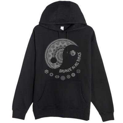 Ying Yang Chakra Spirit Spiritual Balance Mind Premium Pullover Hoodie