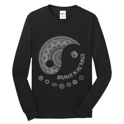 Ying Yang Chakra Spirit Spiritual Balance Mind Tall Long Sleeve T-Shirt