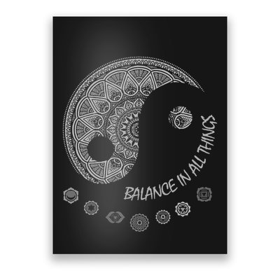 Ying Yang Chakra Spirit Spiritual Balance Mind Poster
