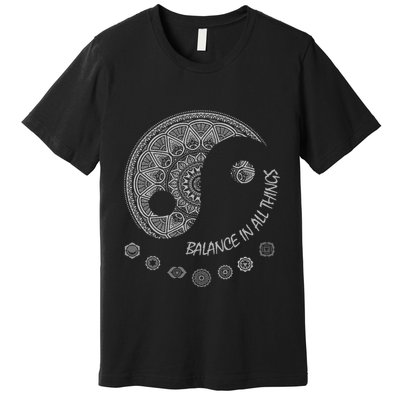 Ying Yang Chakra Spirit Spiritual Balance Mind Premium T-Shirt