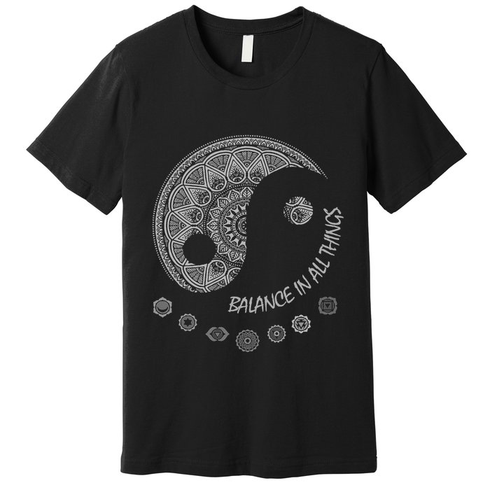 Ying Yang Chakra Spirit Spiritual Balance Mind Premium T-Shirt