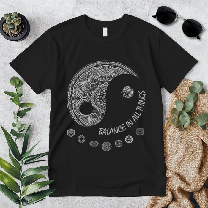 Ying Yang Chakra Spirit Spiritual Balance Mind Premium T-Shirt