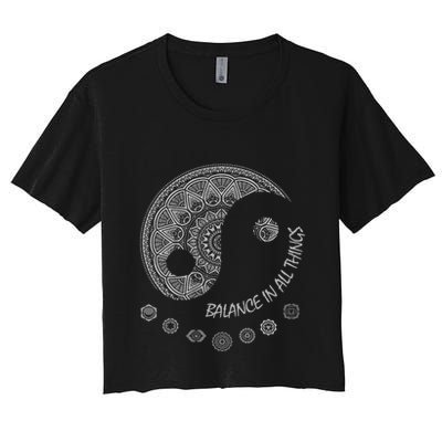 Ying Yang Chakra Spirit Spiritual Balance Mind Crop Top