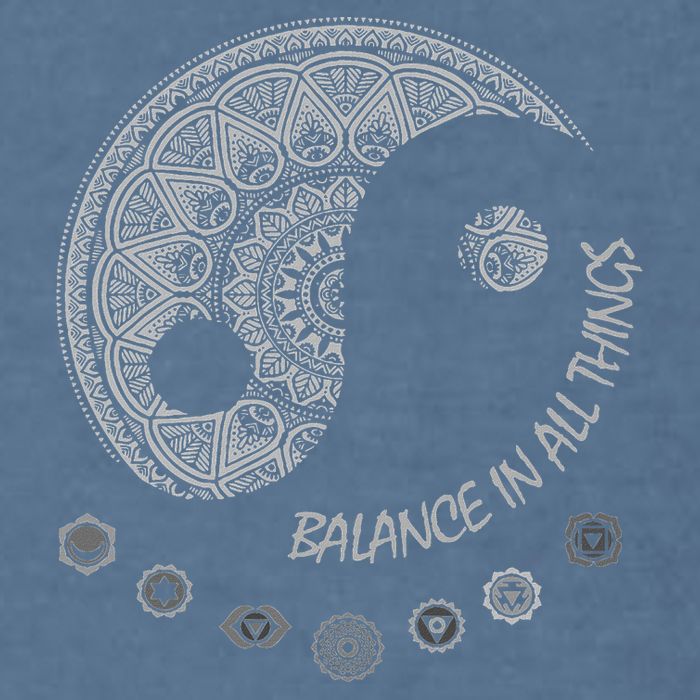Ying Yang Chakra Spirit Spiritual Balance Mind Garment-Dyed Sweatshirt