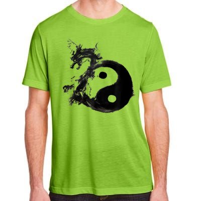 Yin Yang Dragon Water Ink Chinese Tai Chi Adult ChromaSoft Performance T-Shirt