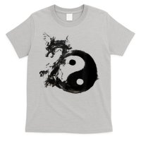 Yin Yang Dragon Water Ink Chinese Tai Chi T-Shirt