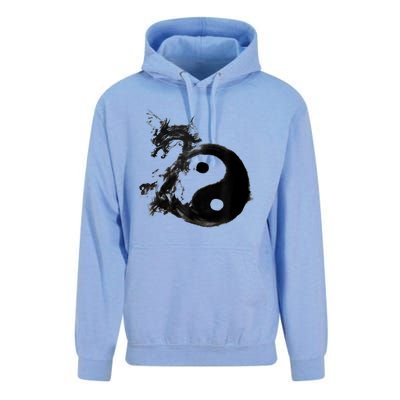 Yin Yang Dragon Water Ink Chinese Tai Chi Unisex Surf Hoodie