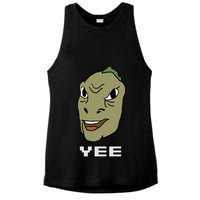 Yee Yee Dinosaur Dank V.E.C.T.O.R Edition Ladies PosiCharge Tri-Blend Wicking Tank