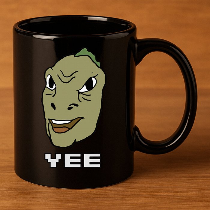 Yee Yee Dinosaur Dank V.E.C.T.O.R Edition 11oz C Handle Ceramic Mug