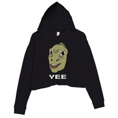 Yee Yee Dinosaur Dank V.E.C.T.O.R Edition Crop Fleece Hoodie