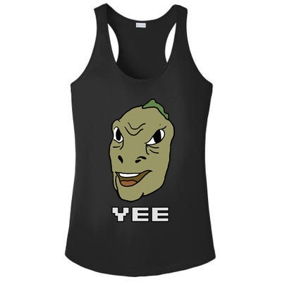 Yee Yee Dinosaur Dank V.E.C.T.O.R Edition Ladies PosiCharge Competitor Racerback Tank