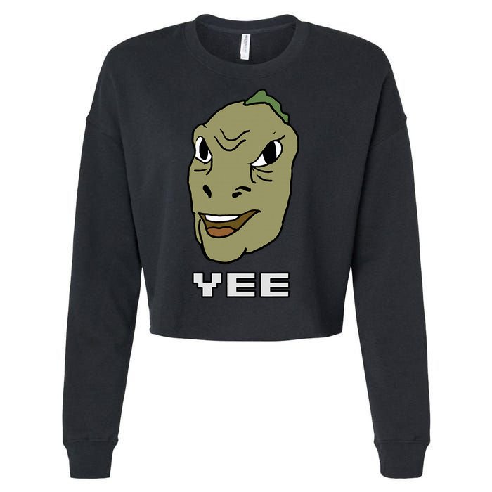Yee Yee Dinosaur Dank V.E.C.T.O.R Edition Cropped Pullover Crew