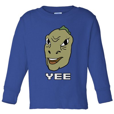 Yee Yee Dinosaur Dank V.E.C.T.O.R Edition Toddler Long Sleeve Shirt