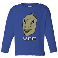 Yee Yee Dinosaur Dank V.E.C.T.O.R Edition Toddler Long Sleeve Shirt