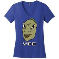 Yee Yee Dinosaur Dank V.E.C.T.O.R Edition Women's V-Neck T-Shirt