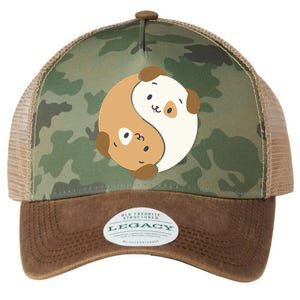 Yin Yang Dogs Cute Kawaii Dog Lover Yoga Gift Cute Gift Legacy Tie Dye Trucker Hat