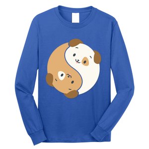 Yin Yang Dogs Cute Kawaii Dog Lover Yoga Gift Cute Gift Long Sleeve Shirt