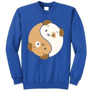 Yin Yang Dogs Cute Kawaii Dog Lover Yoga Gift Cute Gift Sweatshirt