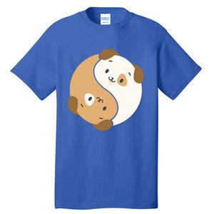 Yin Yang Dogs Cute Kawaii Dog Lover Yoga Gift Cute Gift Tall T-Shirt